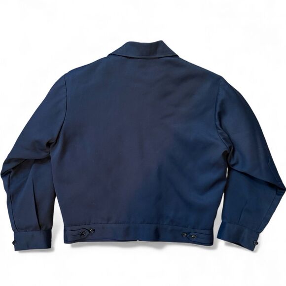 Vtg 60s Mr 2 Ply Jacket Mens Size 40S Blue Workwear Talon Zipper Lined Near Mint - Picture 3 of 15